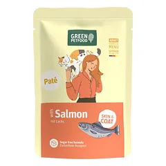 GREEN PETFOOD Cat Paté with Salmon 85 g su lašiša, paštetas katėms