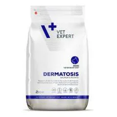 VetExpert Veterinary Diet Dermatosis Salmon&Potato sausas maistas alergiškiems, maisto netoleruojantiems šunims, 2 kg