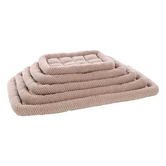 Flamingo Kissen Jacquard rechteckig flach mit Rand taupe