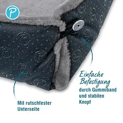 Petlando Windowchiller su apsauga nuo skersvėjo, guolis katėms, L 80 x B 35 x H 4 cm — 3 nuotrauka