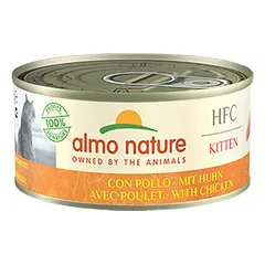 Almo Nature HFC Kitten ar vistu 150 g - konservi kaķēniem