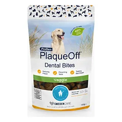 PlaqueOff Dental Bites – skanėstai burnos higienai šunims M-L 150 g