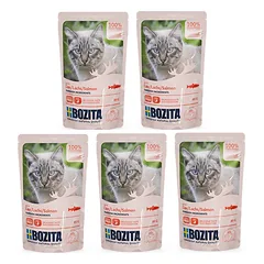 BOZITA Lašišos paplotėliai su padažu (paketėlis) 5x85g