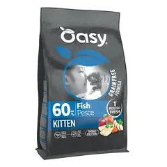 Oasy Grain Free Kitten sausas pašaras su žuvimi kačiukams - Zoobazė