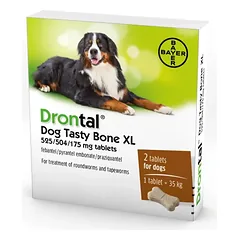 Šunų iki 35 kg tabletės nuo kirminų Drontal