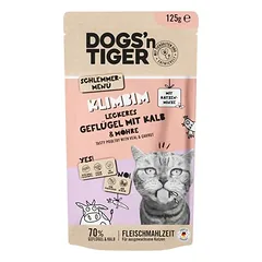 Dogs'n Tiger Cat drėgnas maistas katėms 12 x 125 g — 4 nuotrauka