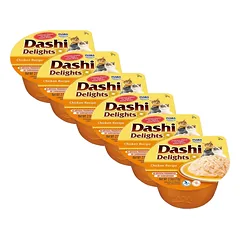 Inaba DASHI papildomas kačių maistas - vištienos skonio sultinys 6x70 g 