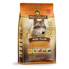 WOLFSBLUT Wide Plain su arkliena sausas pašaras mažų veislių šunims, 7,5 kg