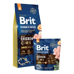 Brit Premium by Nature Junior M sausas maistas šunims