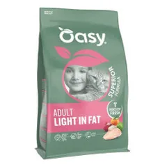 Oasy Superior Light in Fat sausas pašaras su vištiena katėms