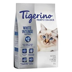Tigerino Performance White Intense Blue Signal Katzenstreu – Frischeduft
