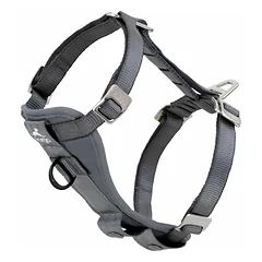 Kurgo Enhanced Strength Tru-Fit Smart Harness Charcoal - Šuns automobilio diržas, pilkas — 5 nuotrauka