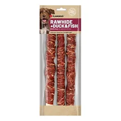 Flamingo R'Hide lazdelė su antiena ir menke, skanėstai šunims, Kiekis: 3 vnt. / 280 g — 2 nuotrauka