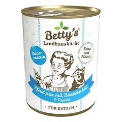 Betty's Landhausküche gryna arkliena, drėgnas maistas katėms, Gryna arklienа 6 x 200g — 2 nuotrauka