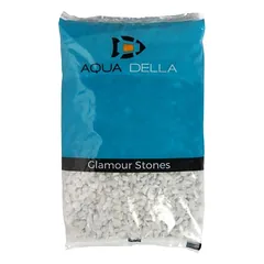 Aqua Della akvariumo žvyras Carrara, baltas, 2 kg, Matmenys: 12 - 16 mm — 2 nuotrauka