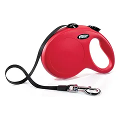 FLEXI CLASSIC PAVADIS, L iki MAX 50KG, 5M JUOSTELINIS, Raudonas parduotuvėje kika.lt