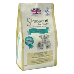 Simpsons Premium Adult Sensitive Lamb & Potato - ėdalas jautriems šunims, ėriena ir bulvės, 2kg — 2 nuotrauka