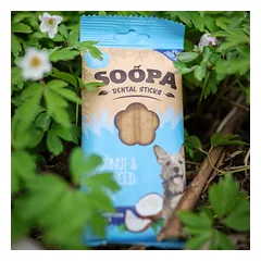 SOOPA Kokosų ir Čija sėklų lazdelės šunims, Coconut & Chia Seed Dog Dental Sticks, 100g — 3 nuotrauka