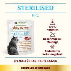 Almo Nature HFC Sterilised 6 x 50 g drėgnas maistas katėms, < 79 g — 2 nuotrauka