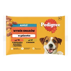 PEDIGREE konservai su jautiena ir paukštiena 4 x 100 g