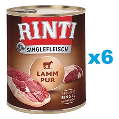 RINTI Singlefleisch ėriena Gryni monobaltymai 6x800 g