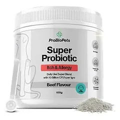 PROBIOPETS Itch&Allergy probiotikai nuo niežėjimo ir alergijų šunims, 100 g