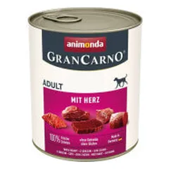Animonda GranCarno Adult konservai su širdimis šunims - Pet24