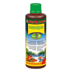 Sera Pond Omnipur S vandens kondicionierius tvenkinių žuvims nuo bakterinių, grybelinių ir parazitinių ligų, 250 ml