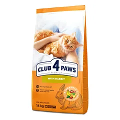 CLUB 4 PAWS PREMIUM SU TRIUŠIENA. VISAVERTIS SAUSAS PAŠARAS SUAUGUSIOMS KATĖMS., 14 kg — 2 nuotrauka