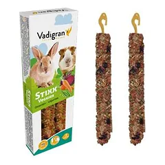 VADIGRAN Stixx Veggies triušiams, jūrų kiaulytėms 115g 2vnt (10)