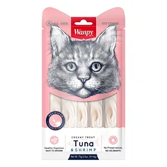 Wanpy Creamy Treat Tuna & Shrimp tyrelių skanėstai katėms 70 g