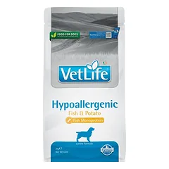 FARMINA VET LIFE - DOG Dry HYPOALLERGENIC Fish&Potato 2 kg