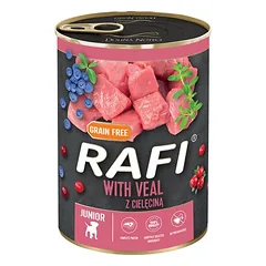 Rafi Junior paštetas, drėgnas maistas šuniukams 24 x 400 g — 2 nuotrauka