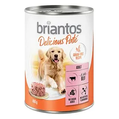 Briantos Delicious Paté drėgnas maistas šunims, ekonominė pakuotė 24 x 400 g — 5 nuotrauka