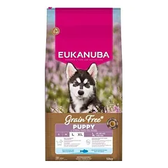 Eukanuba Dog Puppy Large Grain Free su vandenyno žuvimi, sausas maistas šunims 12 kg