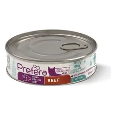 Fresh Farm Prefera MPD Adult Beef pilnavertis drėgnas monoproteininis maistas suaugusiems katėms su jautiena, 85 g