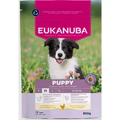 Eukanuba Life Care Medium Puppy sausas maistas vidutinių veislių šuniukams su vištiena, 800 g