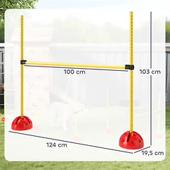 Agility rinkinys šunims oranžinė ir geltona — 3 nuotrauka