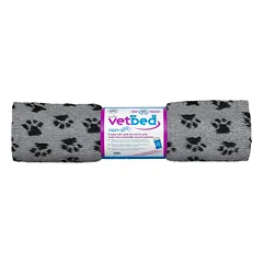 Vetbed neslystantis / Drybed pilkas pakingas 75 x 50 cm DELUXE plaukai 30 mm