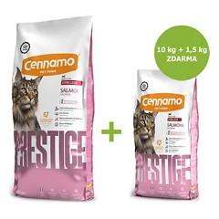 Prestige Cat Sterilized Salmon 10 kg + 1,5 kg ZDARMA
