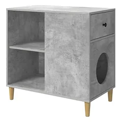 Prolenta Premium namelis katėms, 72 x 42,5 x 70 cm, balta, mediena — 3 nuotrauka