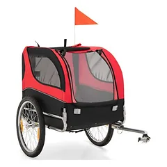 GIANTEX Fahrrad-Haustieranhänger Mit 3 Eingängen Und Reflektoren