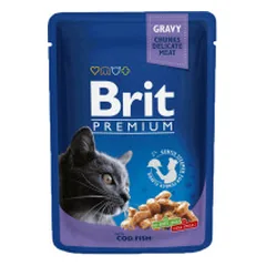Brit Premium Cod Fish konservai katėms