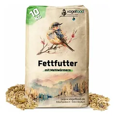 Fettfutter mit Mehlwürmern für Wildvögel Marke Vogelfood
