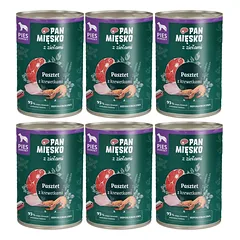 PAN MIŠKAS su žolelėmis Paštetas su krevetėmis šunims 6x400 g