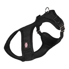 Trixie Comfort Soft Touring petnešos, XXS-XS 28-40cm/15mm, juodos