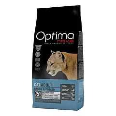 OPTIMA Nova Cat Rabbit & Potato GF Be grūdų sausas ėdalas katėms su triušiena ir bulvėmis