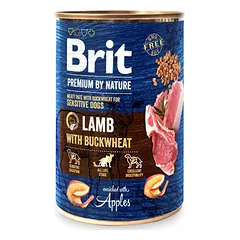 BRIT PREMIUM by Nature Lamb with Buckwheat konservai šunims su ėriena ir grikiais 400 g