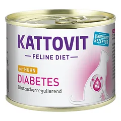 KATTOVIT Feline Diet Diabetes vištiena 185 g