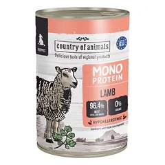 COUNTRY OF ANIMALS Puppies Monoprotein Lamb 400g jagnięcina, mokra karma dla szczeniąt